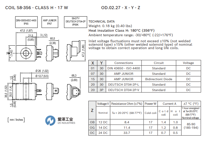 REXROTH電磁線圈OD02270730OG00 R934003645 愛澤工業(yè) izeindustries.png