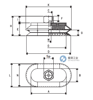 VUOTOTECNICA真空吸盤VES40 80 B 愛澤工業(yè) izeindustries.png