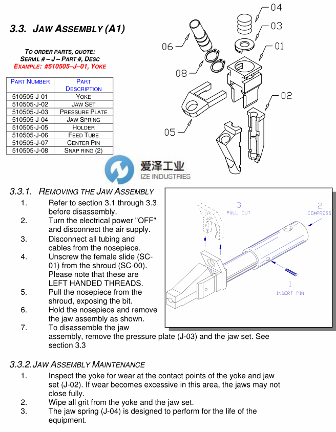 VISUMATIC物鏡轉(zhuǎn)換器J系列夾爪安裝附件愛澤工業(yè)izeindustries.png