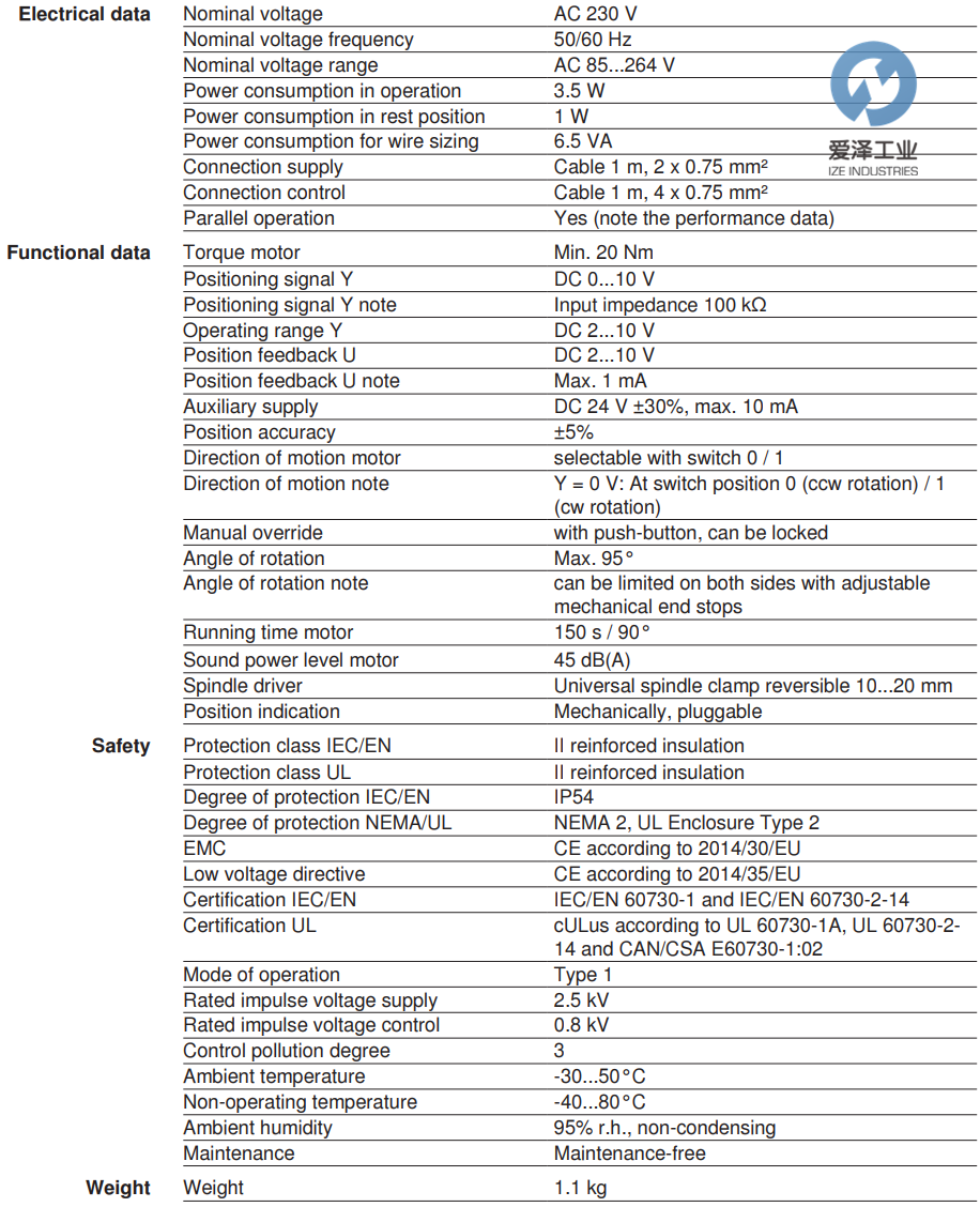 BELIMO風閥執(zhí)行器SM230ASR 愛澤工業(yè)izeindustries (1).png