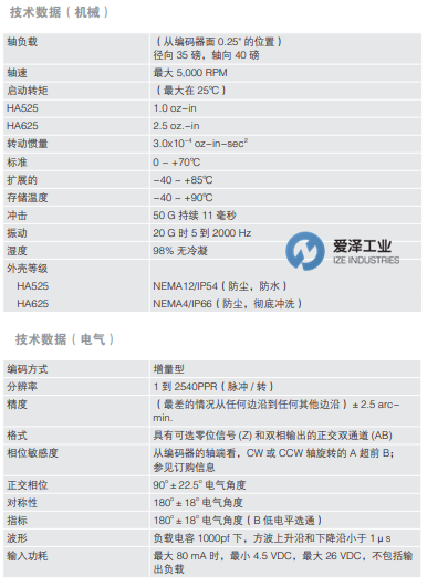 DYNAPAR編碼器HA25系列 愛(ài)澤工業(yè) izeindustries.png